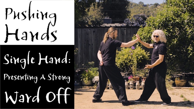 Pushing Hands 12: Single Hand - Presenting A Strong Ward Off