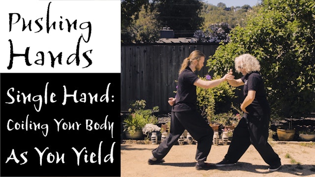 Pushing Hands 14: Single Hand – Coiling Your Body As You Yield