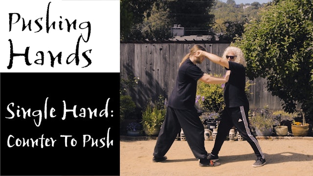 Push Hands 19: Single Hand - Counter to Push
