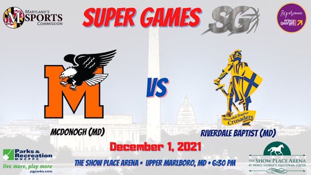 Super Games Matchup #2: McDonogh (MD) vs. Riverdale Baptist (MD)