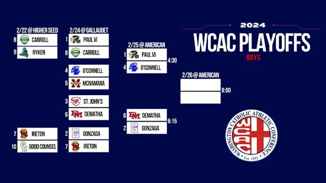 2024 WCAC Boys Basketball Semifinals -- TWO GAMES - Part 1