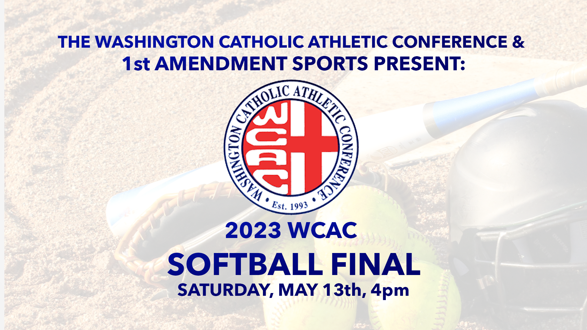 2023 WCAC Girls Softball Championship-SUNDAY RAIN DATE