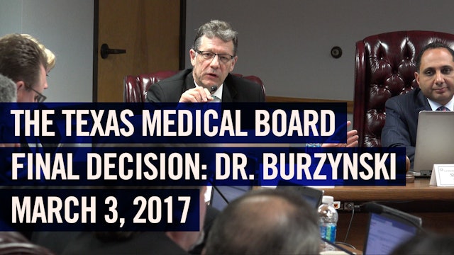 (2017) Texas Medical Board vs. Dr. Burzynski - Final Decision