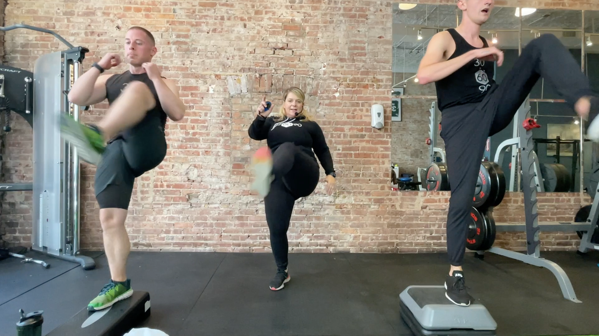 Classic (fan kicks) 45 with Kristi