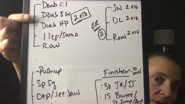 Back workout opener, sweaty finisher 9/28