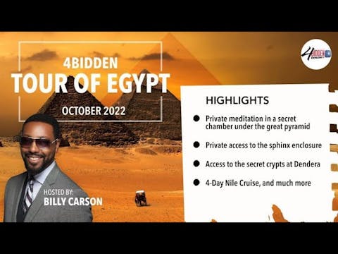 4BIDDEN TOUR OF EGYPT OCT 2022 TOUR B...