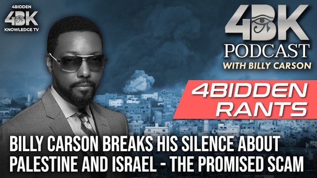 Billy Carson Breaks His Silence About Palestine & Israel - The Promised Scam