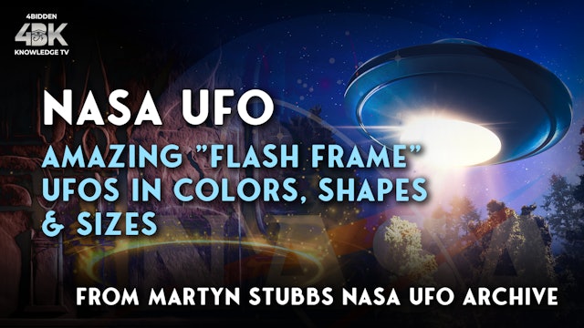 Amazing "flash frame" UFOs in colors, shapes & sizes