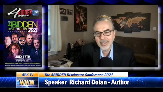 The 4BIDDEN Disclosure Conference 2021 - Richard Dolan