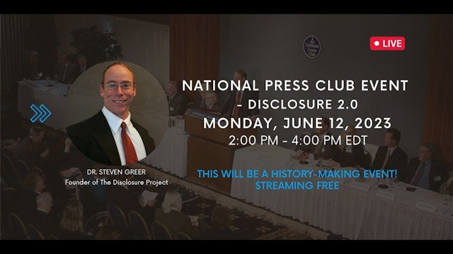 Dr. Steven Greer's Ground-breaking UFO National Press Club Event!