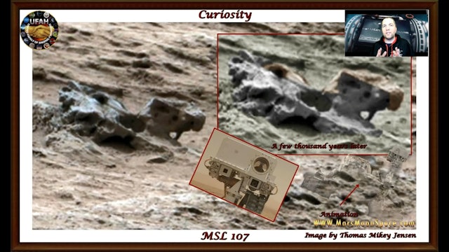 Amazing Mars..  Possible decayed mechanical construction on Mars.