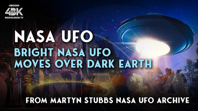 Bright NASA UFO moves over DARK Earth
