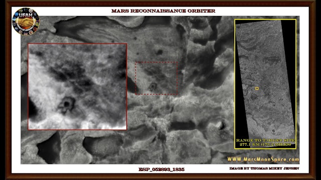 Martian Constructions Seen From Satellite Orbiting The Planet