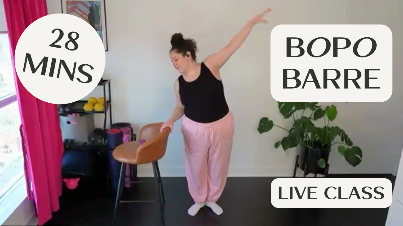 BOPO Barre - 28 mins - Live Class Recording