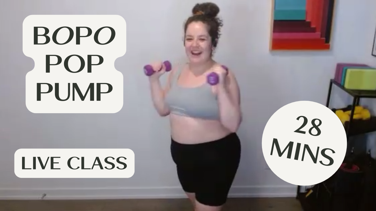 BOPO Pop Pump - 28 Mins - Live Class Recording