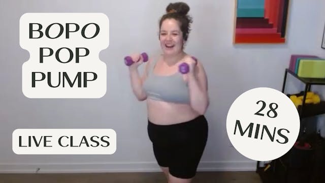 BOPO Pop Pump - 28 Mins - Live Class ...