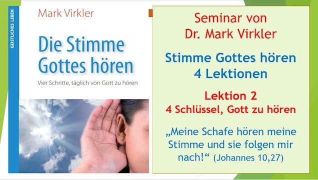 Die Stimme Gottes hören - Lektion 2