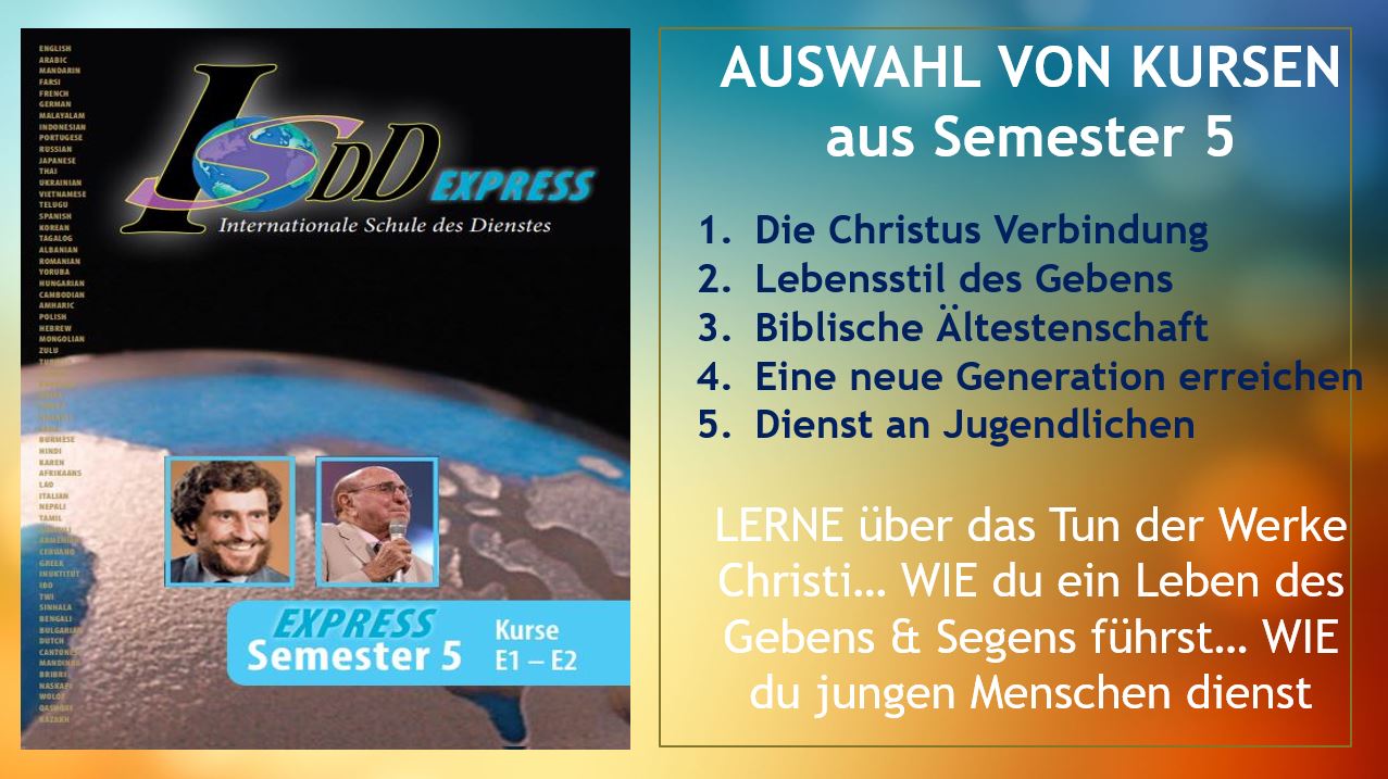 Semester 5 - Eine Auswahl von Kursen
