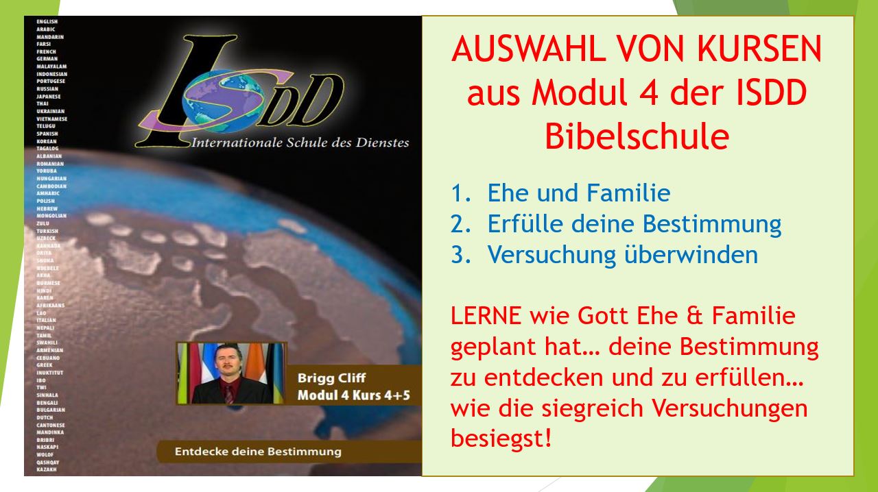 Modul 4 (ISDD) Auswahl von Kursen