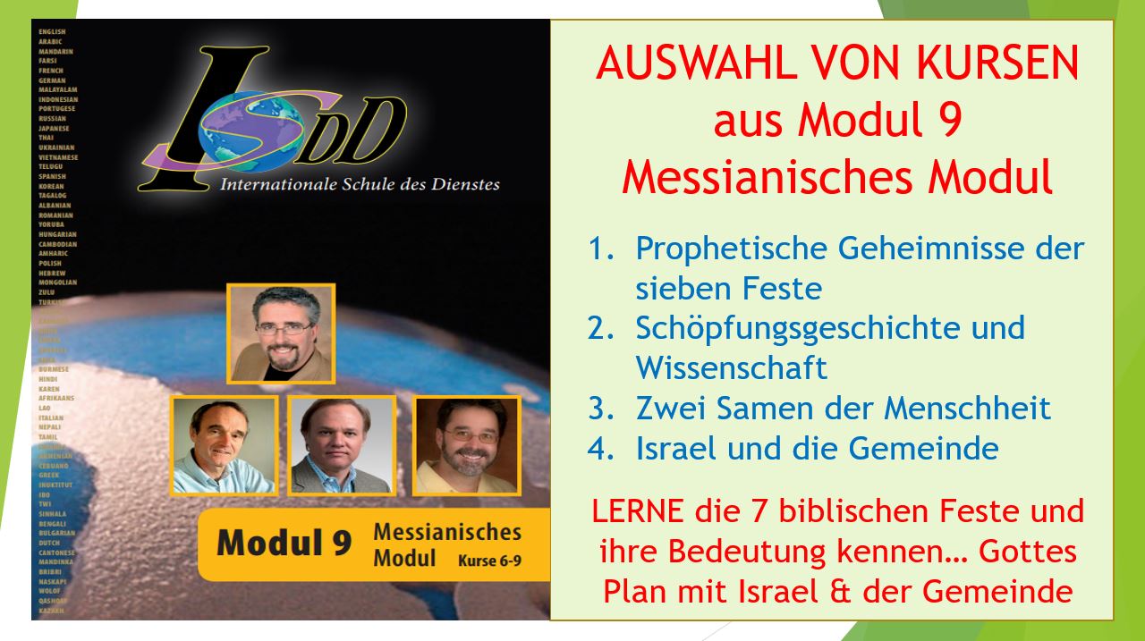 Modul 9 - Messianisches Modul - Auswahl von Kursen