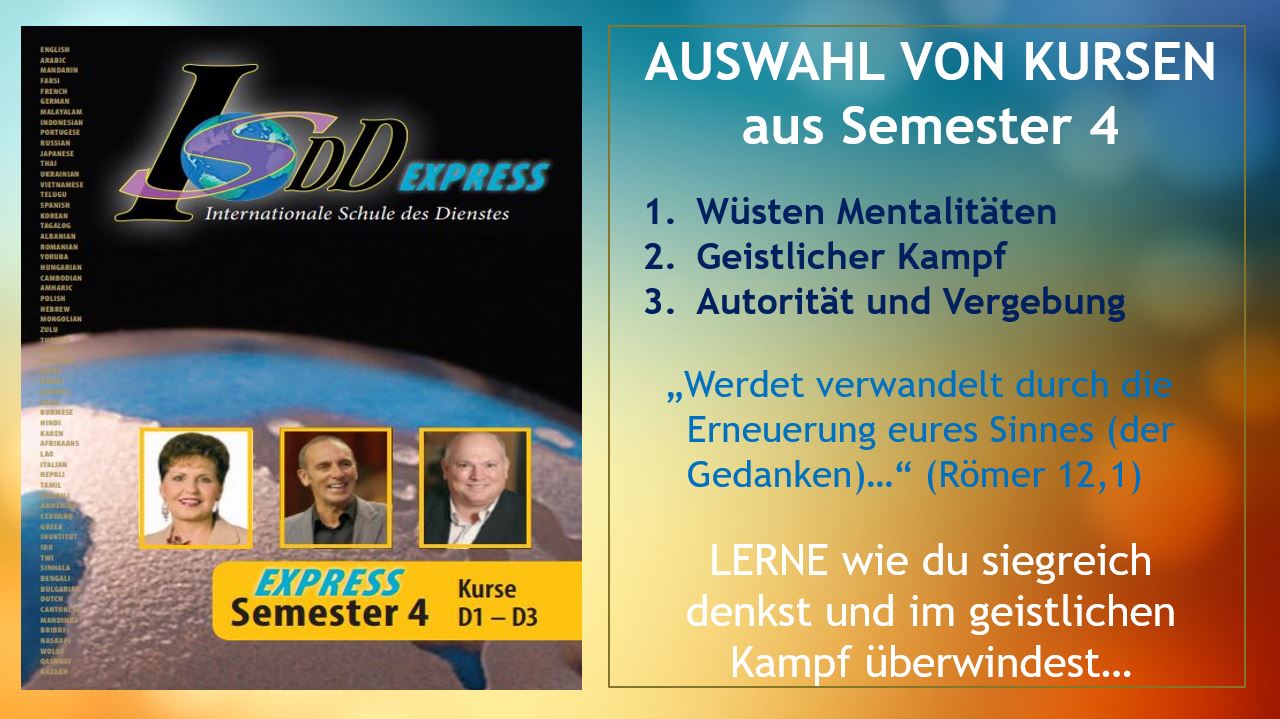 Semester 4 - Eine Auswahl von Kursen