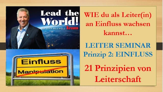 Leiterseminar Prinzip 2 - Einfluss - ...