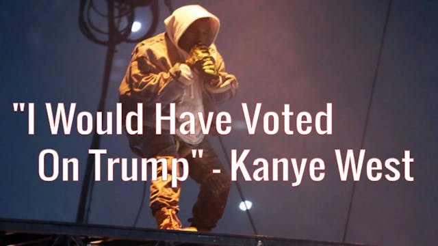 KANYE WEST SUPPORTS DONALD TRUMP On V...