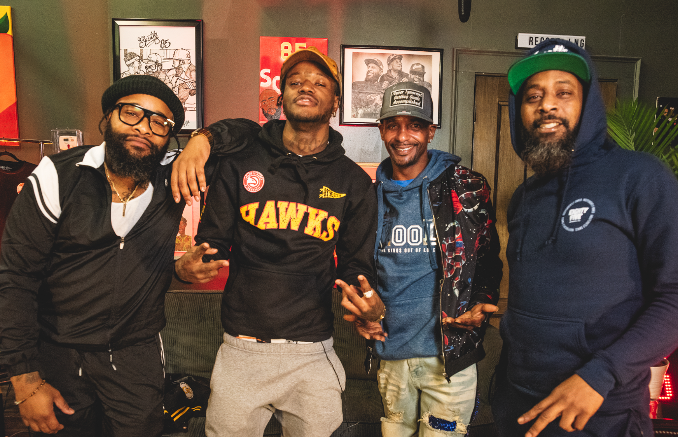 Charleston White in the trap! With DC Young Fly, Karlous Miller and Chico Bean 