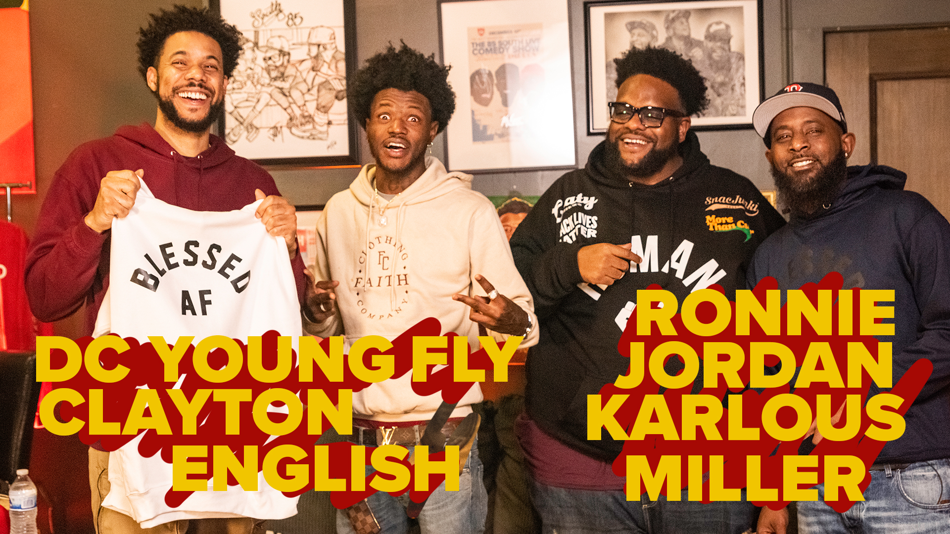 Ronnie Jordan in the trap! With Dc young fly, Karlous Miller and Clayton 