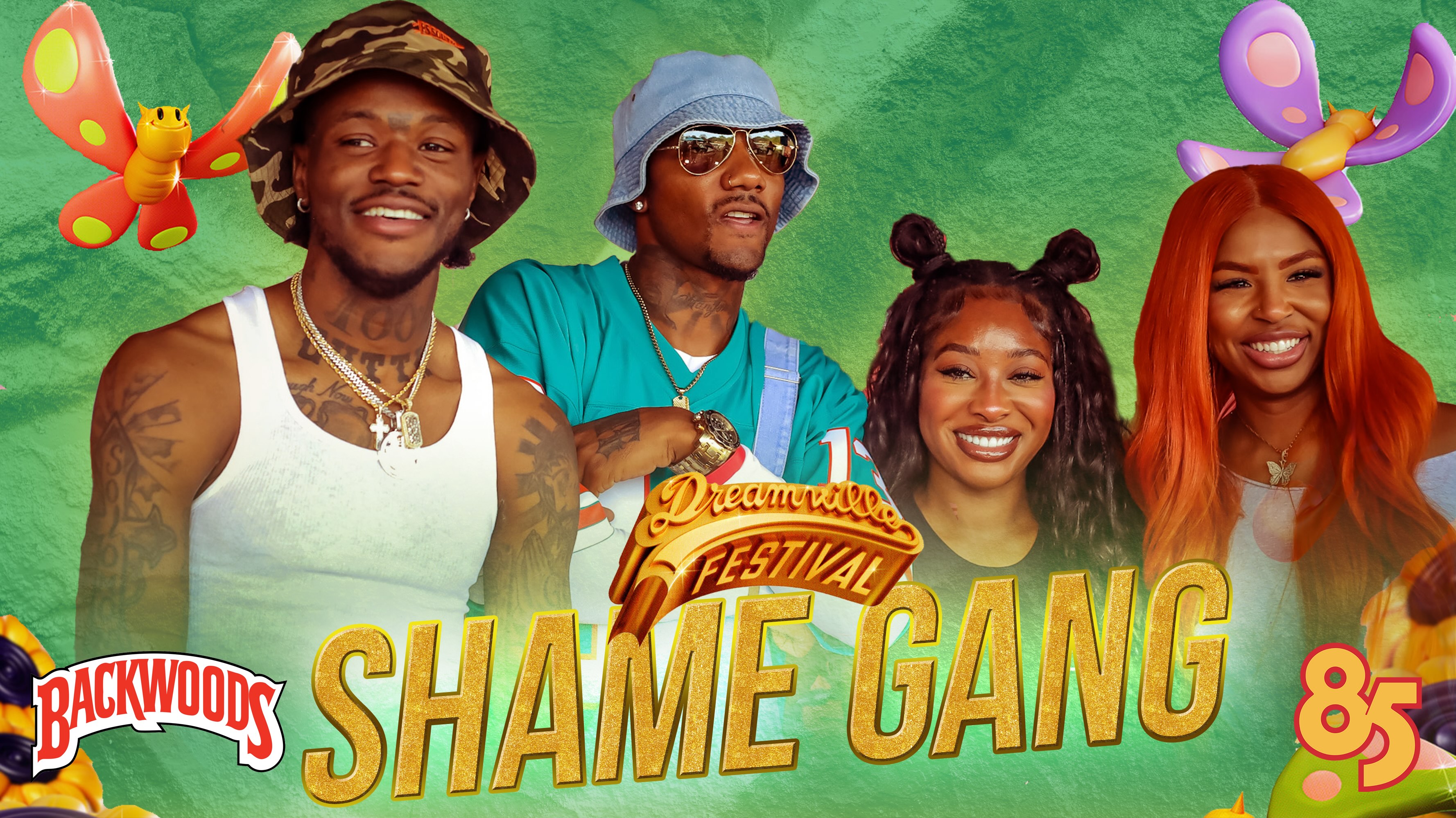 BACKWOODS BACKSTAGE | 85 SOUTH SHOW | SHAME GANG