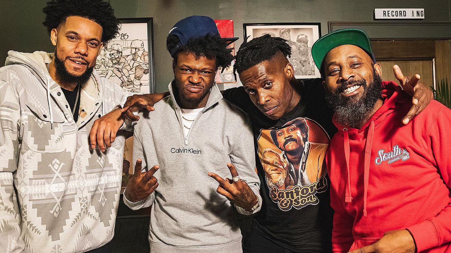 Godfrey in the trap! W/ Dc young fly, Karlous Miller and Clayton English! 