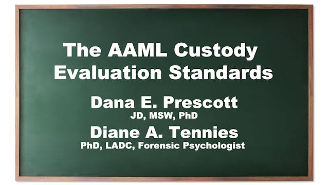 The AAML Custody Evaluation Standards