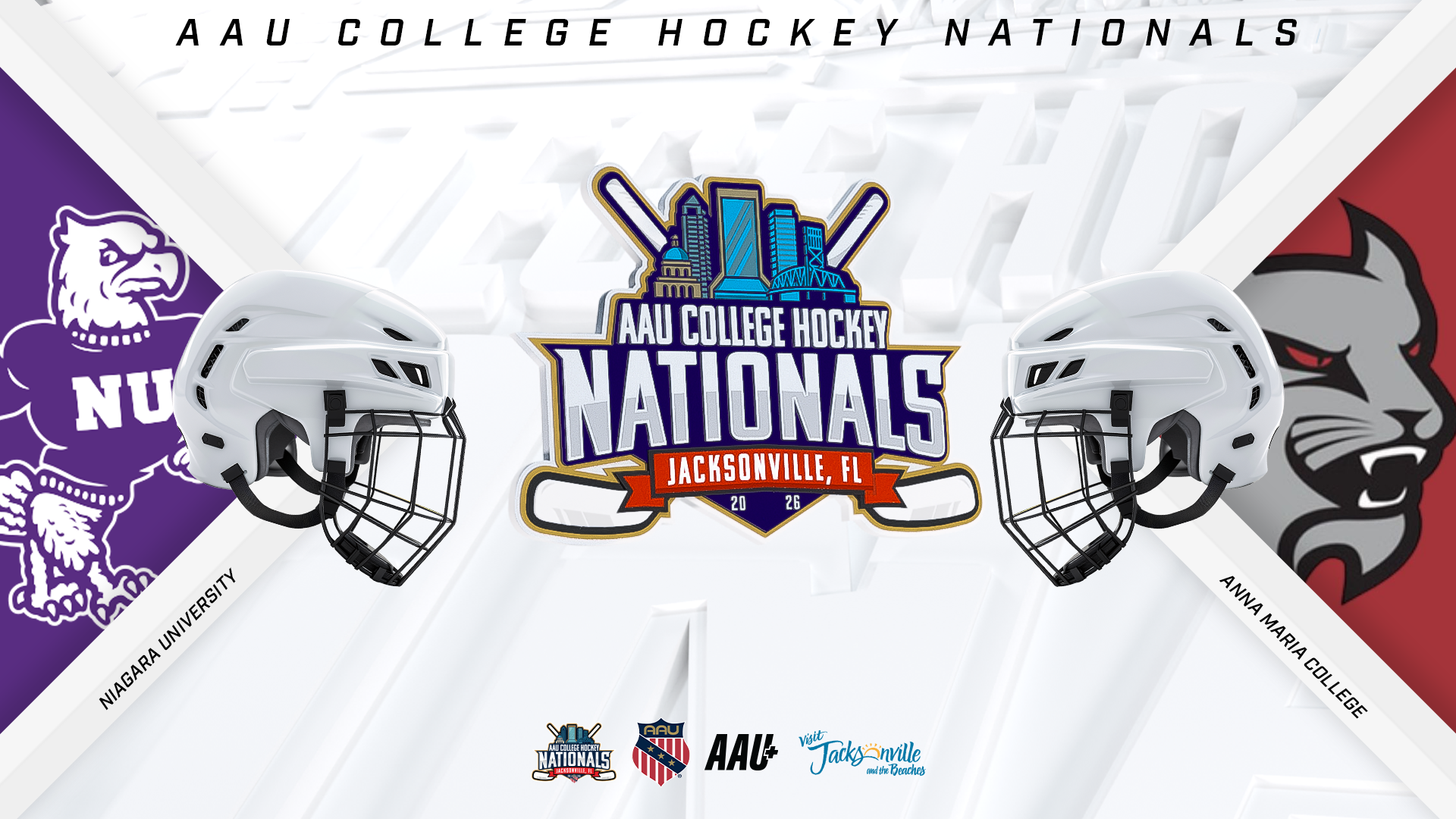 3/6 | Rink 2 | 7:15 PM | Niagara University vs Anna Maria College