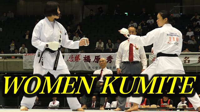 WOMEN KUMITE . 2018 JKA ALL JAPAN