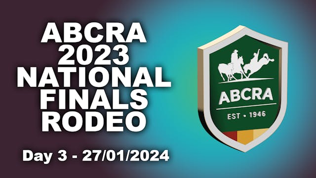 ABCRA 2023 National Finals Rodeo - Day 3