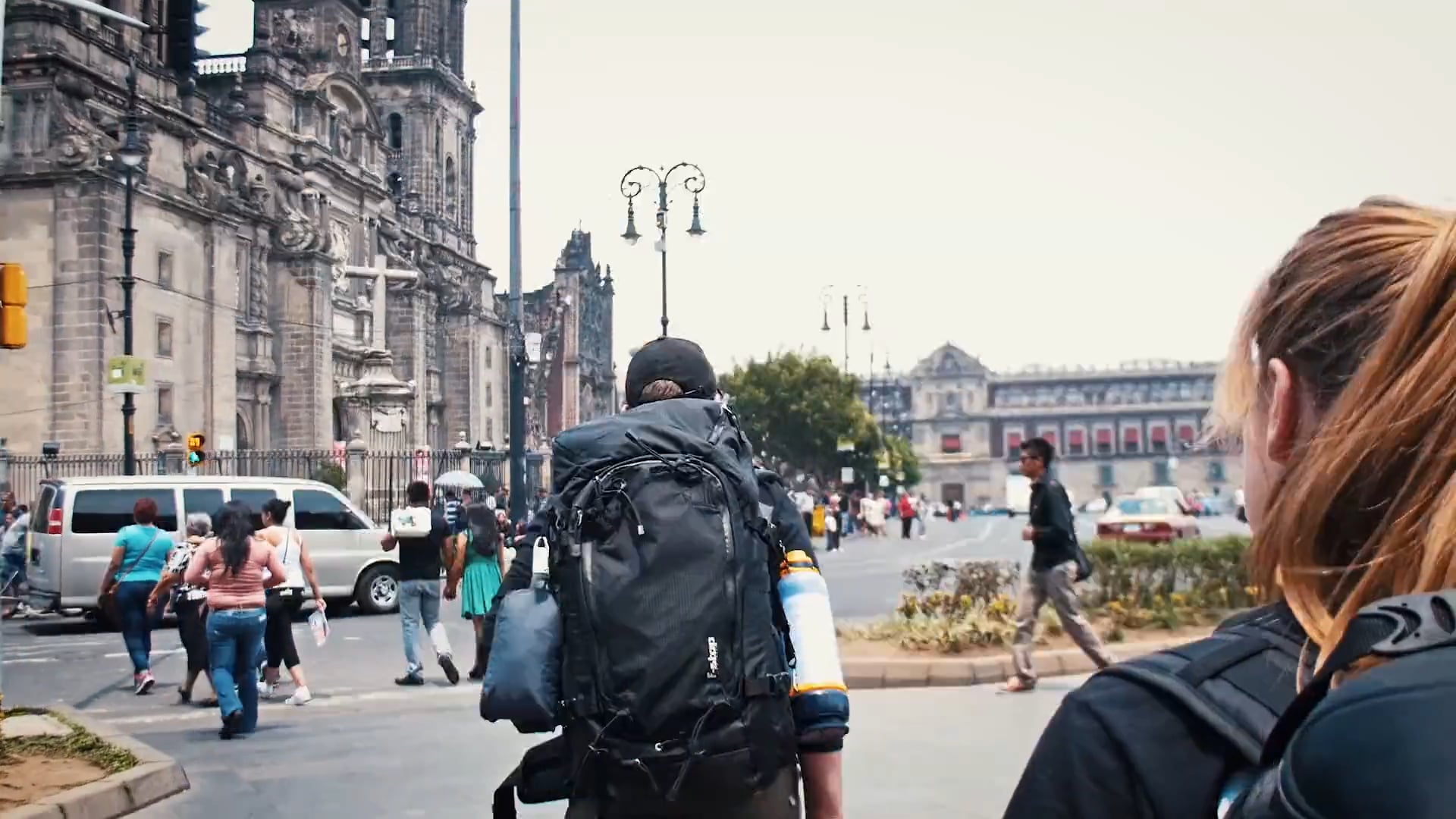 Filming in Mexico City