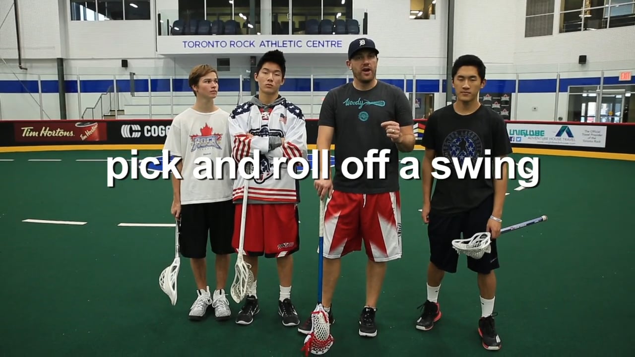 Down Pick and Roll off a Swing