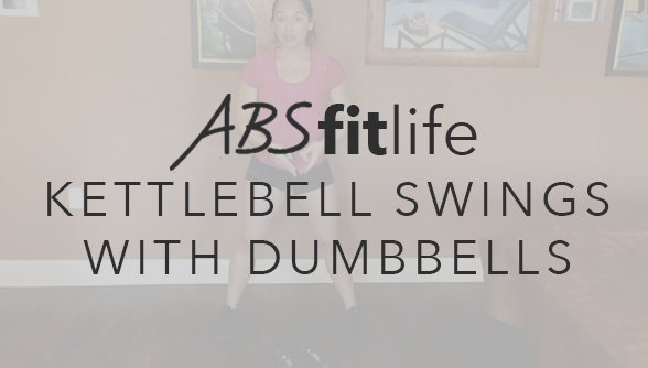 How to do kettlebell swings with dumbbells