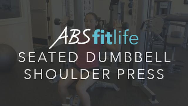 How to do a seated dumbbell shoulder ...