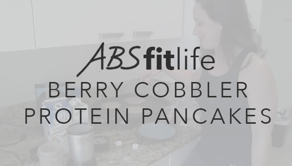 Berry Cobbler Protein Pancakes