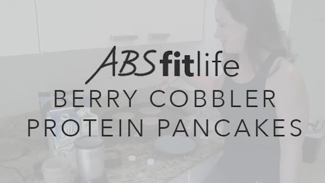 Berry Cobbler Protein Pancakes
