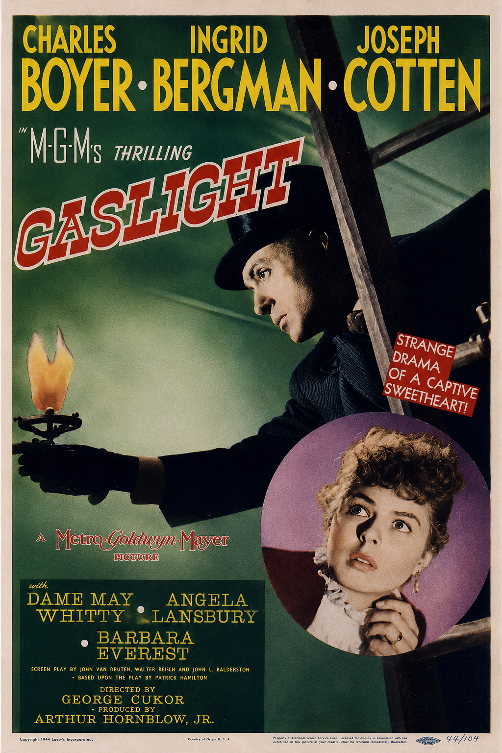 Gaslight  INGRID BERGMAN Charles Boyer  (1940)