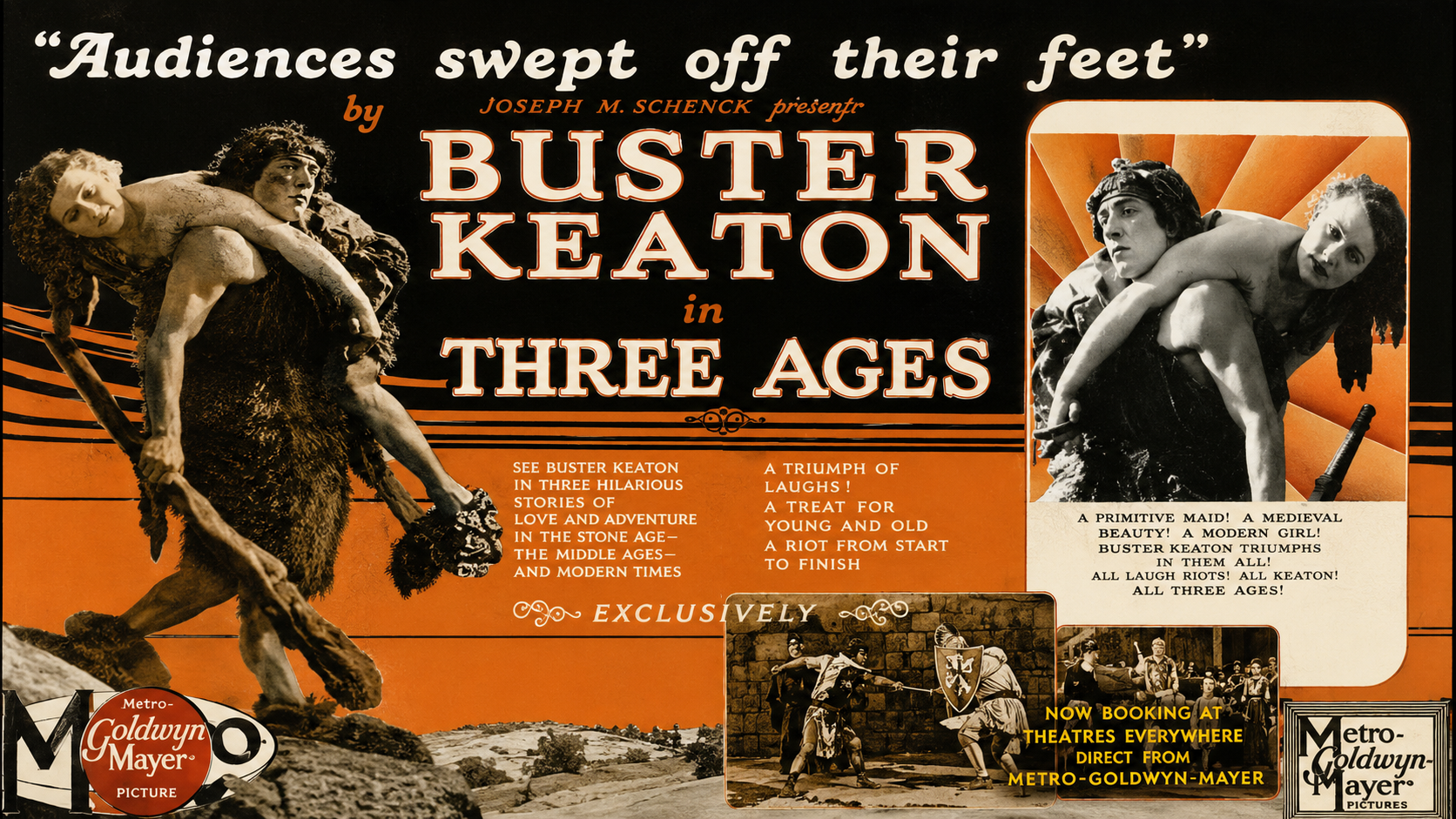Buster Keaton Three Ages (1923)