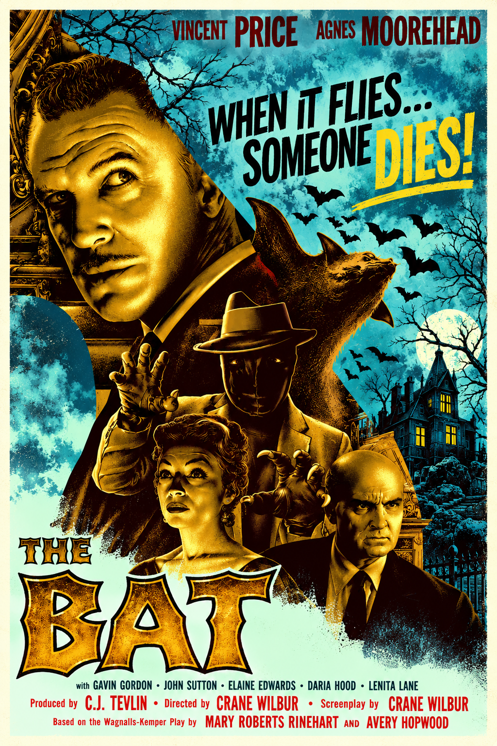The Bat  VINCENT PRICE, AGNES MOOREHEAD