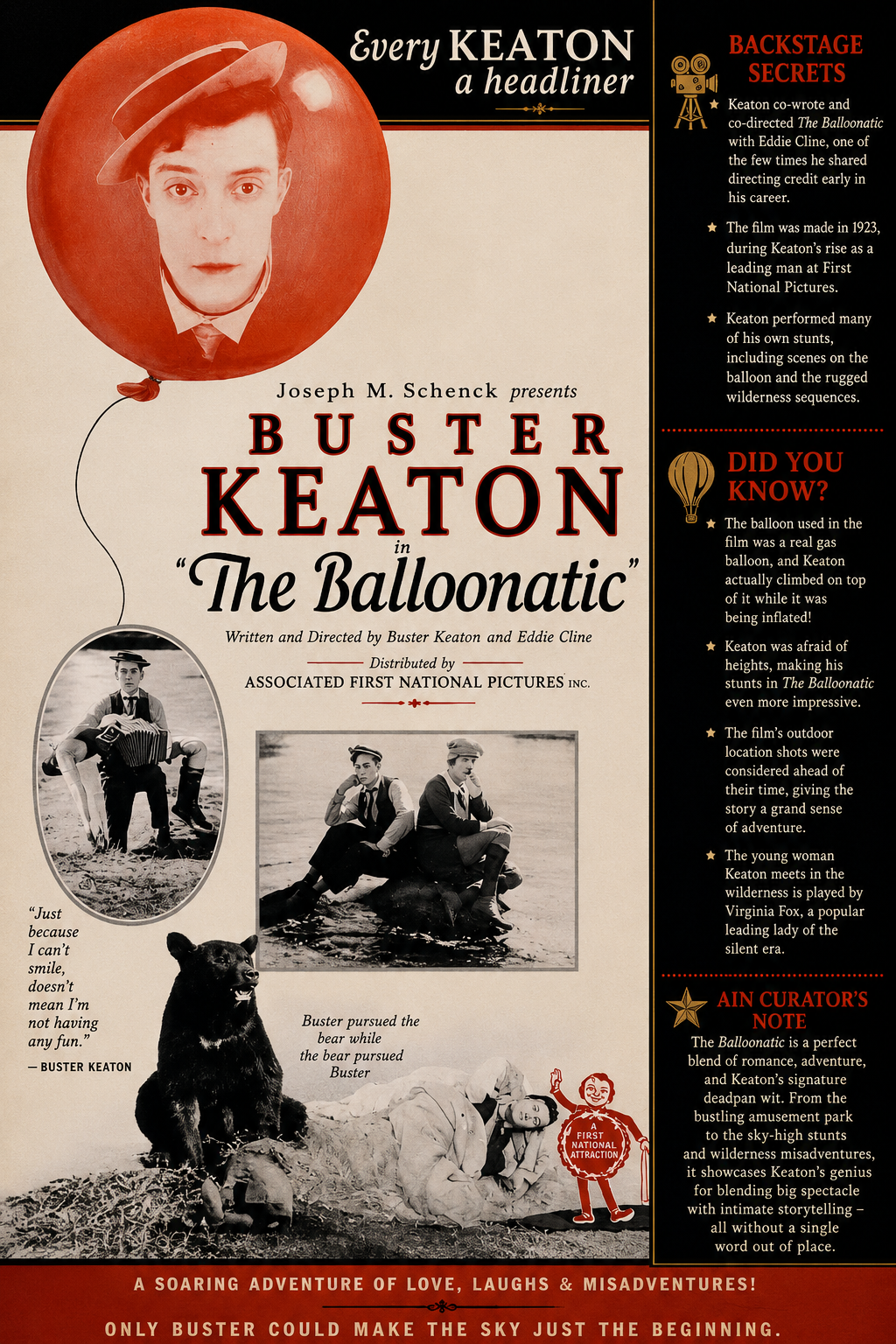 BUSTER KEATON The Balloonatic  1923  ]