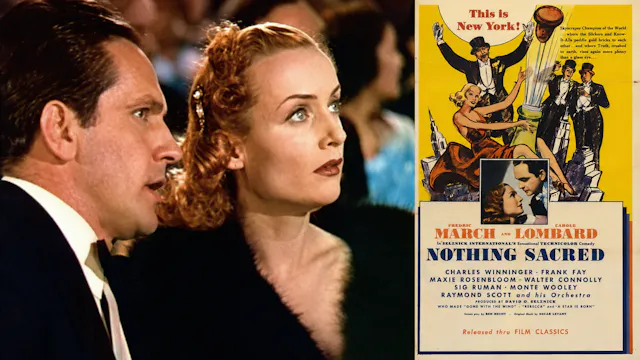 NOTHING SACRED FREDRIC MARCH, CAROL L...