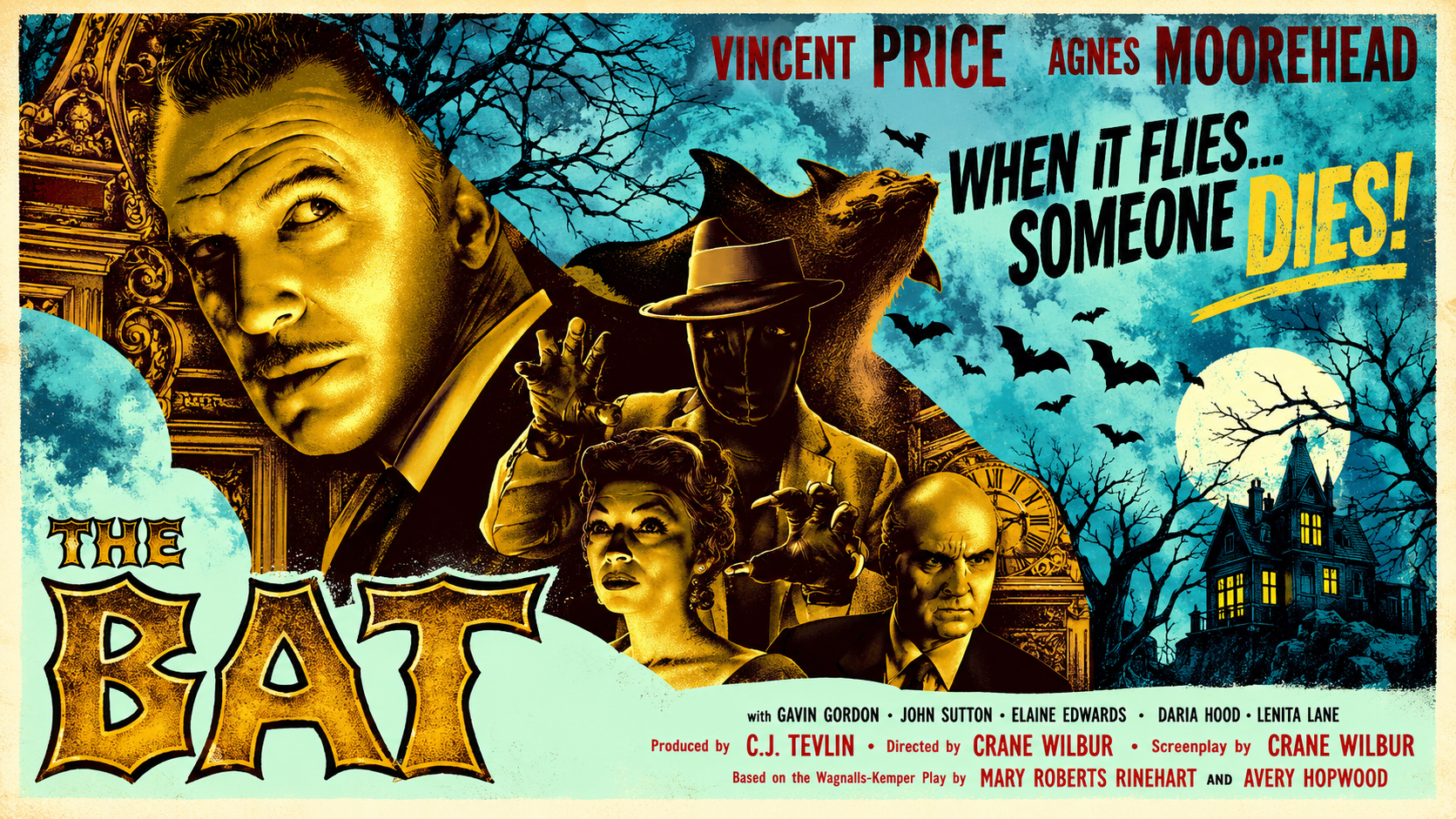 The Bat  VINCENT PRICE, AGNES MOOREHEAD