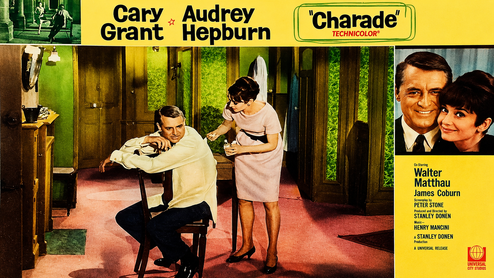 CHARADE (1963) Cary Grant, Audrey Hepburn
