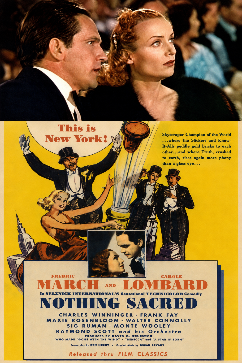 NOTHING SACRED FREDRIC MARCH, CAROL LOMBARD