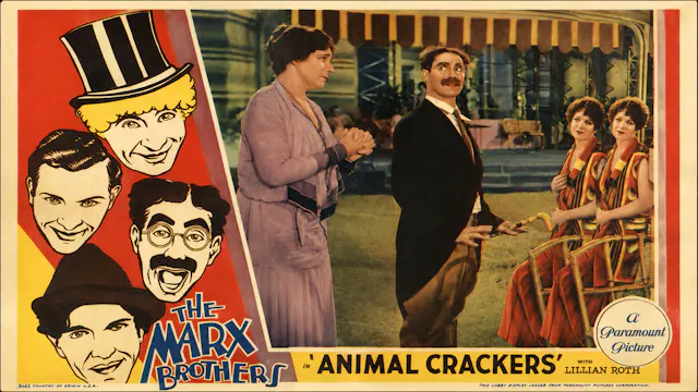 Animal Crackers ALL FOUR Marx Brother...